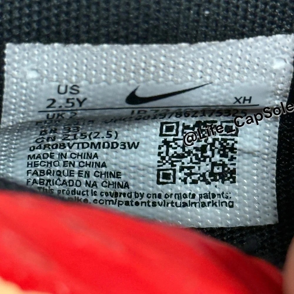 Size 2.5Y Kids Nike Ja 2 'Nightmare' Red Basketball Shoe IB7249-600 GS‎ Youth